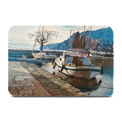 Boats On Gardasee, Italy  Plate Mats by ConteMonfrey