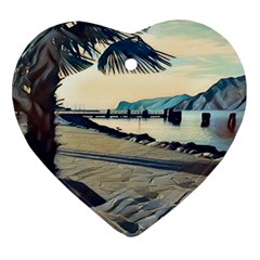 A Walk On Gardasee, Italy  Ornament (heart) by ConteMonfrey