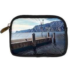 Pier On The End Of A Day Digital Camera Leather Case by ConteMonfrey