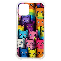 Cats Cat Cute Animal Rainbow Pattern Colorful Iphone 12 Mini Tpu Uv Print Case	