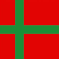 Bornholm Denmark Flag Play Mat (square) by tony4urban