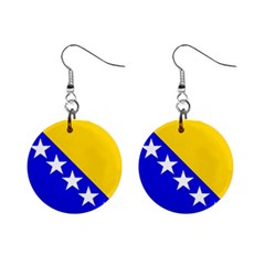Bosnia And Herzegovina Mini Button Earrings by tony4urban