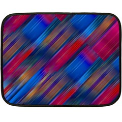 Striped Colorful Abstract Pattern One Side Fleece Blanket (mini) by dflcprintsclothing