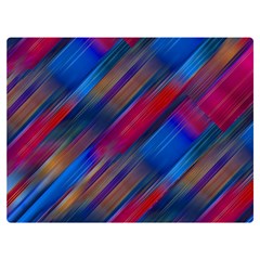 Striped Colorful Abstract Pattern Premium Plush Fleece Blanket (extra Small) by dflcprintsclothing