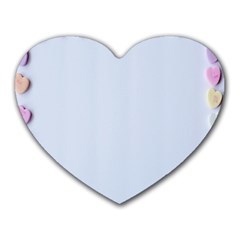 Valentine Day Heart Pattern Capsule Heart Mousepad by artworkshop