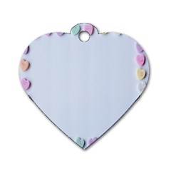 Valentine Day Heart Pattern Capsule Dog Tag Heart (two Sides) by artworkshop