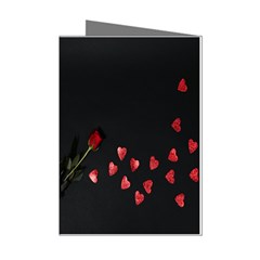 Valentine Day Heart Flower Mini Greeting Cards (pkg Of 8) by artworkshop