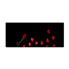 Valentine Day Heart Flower Hand Towel by artworkshop