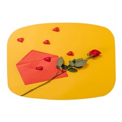 Valentine Day Heart Flower Gift Mini Square Pill Box by artworkshop