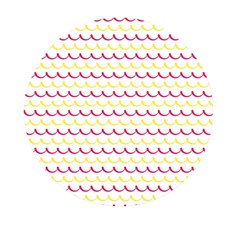 Pattern Waves Mini Round Pill Box (pack Of 5) by artworkshop
