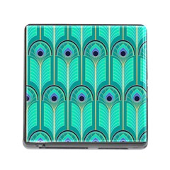 Gradient Art Deco Pattern Design Memory Card Reader (square 5 Slot) by artworkshop