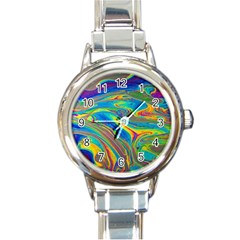 My Bubble Project Fit To Screen Round Italian Charm Watch by artworkshop