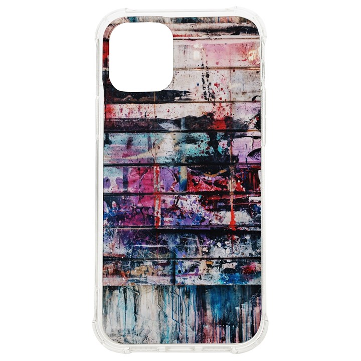 Splattered Paint On Wall iPhone 12/12 Pro TPU UV Print Case