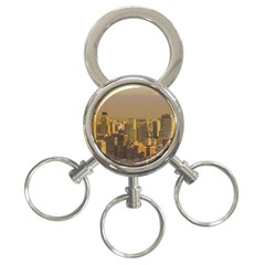 Buenos Aires City Aerial View002 3-ring Key Chain by dflcprintsclothing