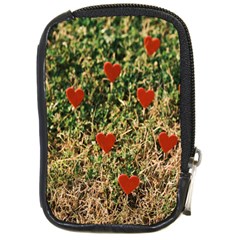 Valentine Day Heart Forest Compact Camera Leather Case by artworkshop