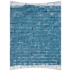 White And Blue Brick Wall Back Support Cushion by artworkshop