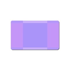 Pixel Plaid Lilac Lavender Mauve Violet Purple  Magnet (name Card)