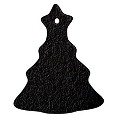 Black Wall Texture Christmas Tree Ornament (two Sides) by artworkshop