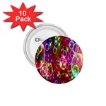 Rainbow spectrum bubbles 1.75  Buttons (10 pack)