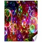 Rainbow spectrum bubbles Canvas 11  x 14 