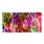 Rainbow spectrum bubbles Satin Wrap 35  x 70 