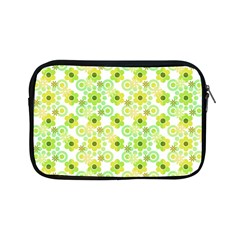 Bitesize Flowers Pearls And Donuts Yellow Green Check White Apple Ipad Mini Zipper Cases by Mazipoodles