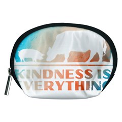 Vegan Animal Lover T- Shirt Kindness Is Everything Vegan Animal Lover T- Shirt Accessory Pouch (medium) by maxcute