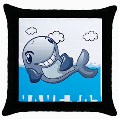 Whale Lovers T- Shirt Cute Whale Kids Water Sarcastic But Do I Have To  T- Shirt Throw Pillow Case (black) by maxcute