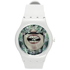 Cyborg At Surgery Round Plastic Sport Watch (m) by dflcprintsclothing