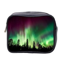 Aurora Borealis Northern Lights Nature Mini Toiletries Bag (two Sides) by Ravend