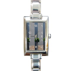 Exterior Building Pattern Rectangle Italian Charm Watch by artworkshop