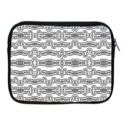 Black And White Tribal Print Pattern Apple Ipad 2/3/4 Zipper Cases by dflcprintsclothing