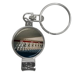 Patterned Tunnels On The Concrete Wall Nail Clippers Key Chain by artworkshop