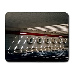 Patterned Tunnels On The Concrete Wall Small Mousepad