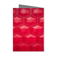 Red Textured Wall Mini Greeting Cards (pkg Of 8) by artworkshop