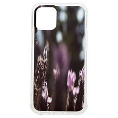Purple Flower Pattern Iphone 12 Mini Tpu Uv Print Case	 by artworkshop