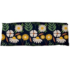 Flower Grey Pattern Floral Body Pillow Case (dakimakura)