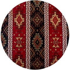Uzbek Pattern In Temple Uv Print Round Tile Coaster
