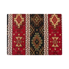 Uzbek Pattern In Temple One Side Premium Plush Fleece Blanket (mini)