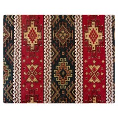 Uzbek Pattern In Temple One Side Premium Plush Fleece Blanket (medium)