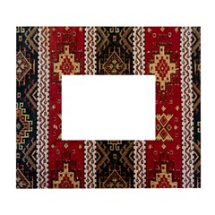 Uzbek Pattern In Temple White Wall Photo Frame 5  X 7 