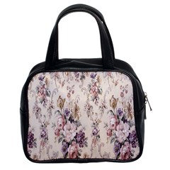 Vintage Floral Pattern Classic Handbag (two Sides)