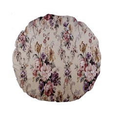Vintage Floral Pattern Standard 15  Premium Round Cushions