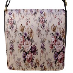 Vintage Floral Pattern Flap Closure Messenger Bag (s)