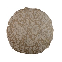 Vintage Wallpaper With Flowers Standard 15  Premium Round Cushions by artworkshop
