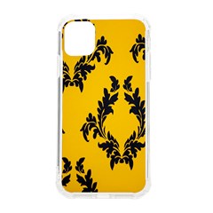 Yellow Regal Filagree Pattern Iphone 11 Tpu Uv Print Case