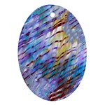 Abstract Ripple Ornament (Oval)