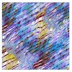 Abstract Ripple Square Satin Scarf (36  x 36 )
