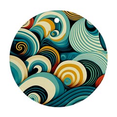 Waves Ornament (round) by fructosebat