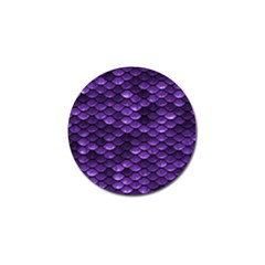 Purple Scales! Golf Ball Marker by fructosebat
